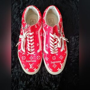 Vans Louis Vuitton Supreme Sneakers Unisex Men's size 9.5 Women's size 11